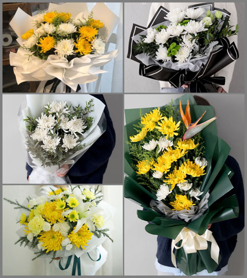 山东青岛平度市李园街道崔家烟村白事花束代送